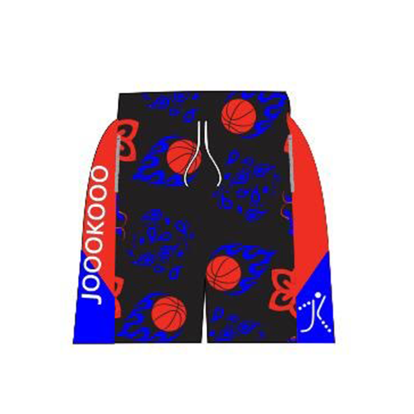 Blazing Fire Drifit Shorts - Blue