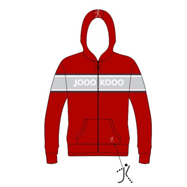 Casual Fleece Jacket - Red