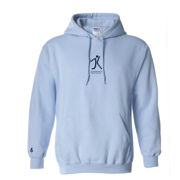 Small Embroided Logo Hoodie -  Light Blue