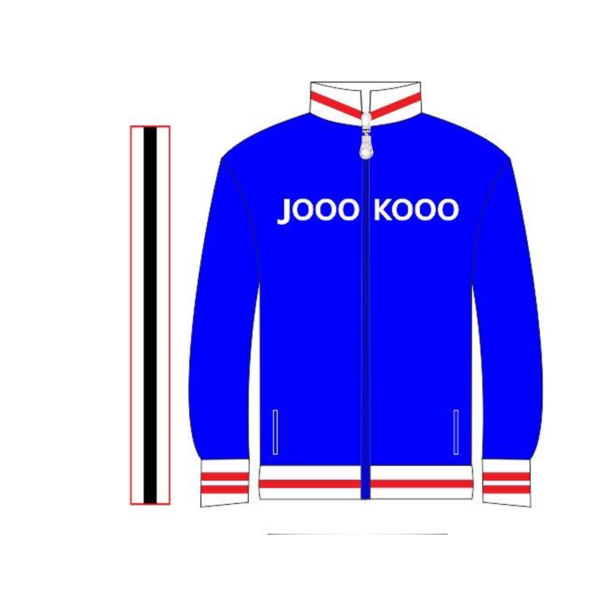 Super Fresh Pro Jacket - Blue with Red Strips