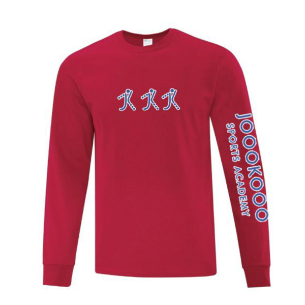 Triple Logo Long Sleeve Shirt - Red