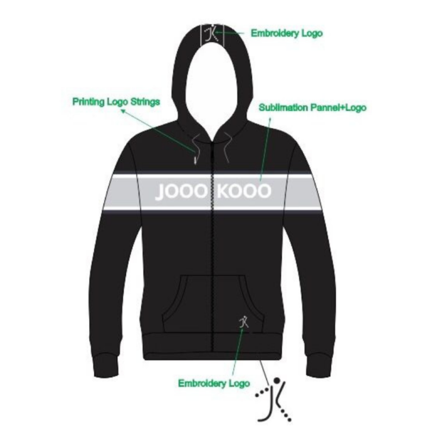 JOOOKOOO Casual Fleece Jacket - Black